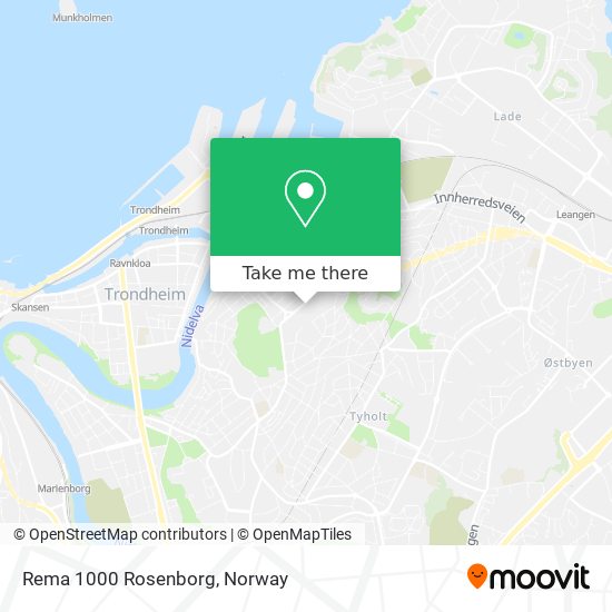 Rema 1000 Rosenborg map