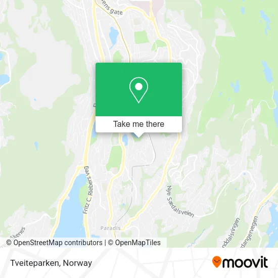 Tveiteparken map