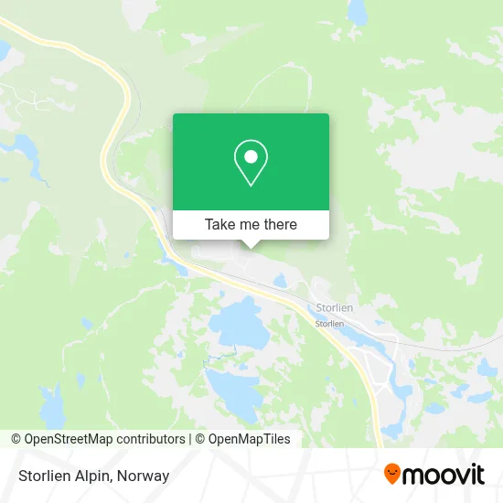 Storlien Alpin map