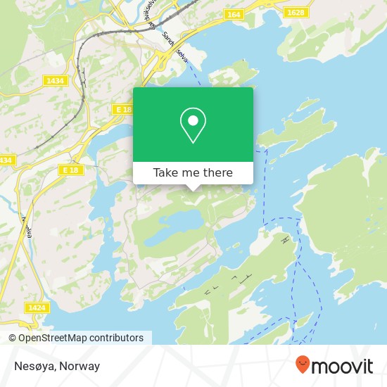 Nesøya map