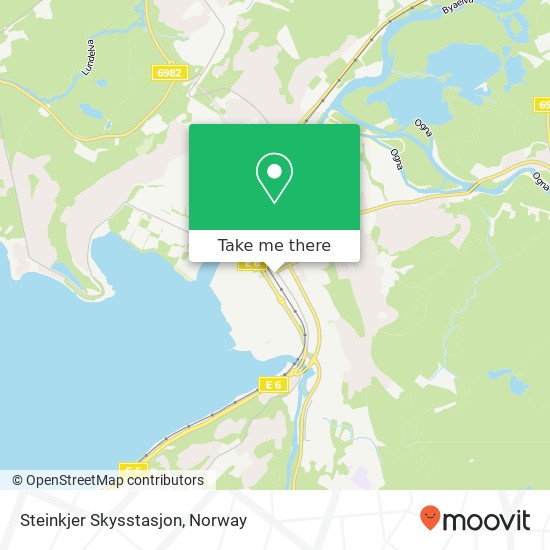 Steinkjer Skysstasjon map