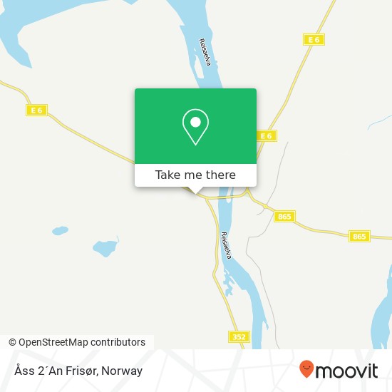 Åss 2´An Frisør map
