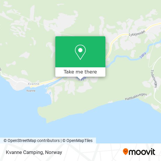 Kvanne Camping map