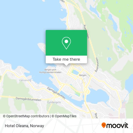 Hotel Oleana map