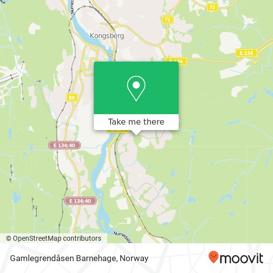 Gamlegrendåsen Barnehage map