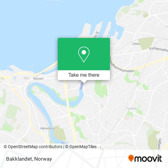 Bakklandet map