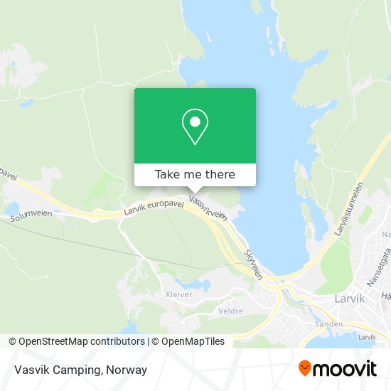 Vasvik Camping map