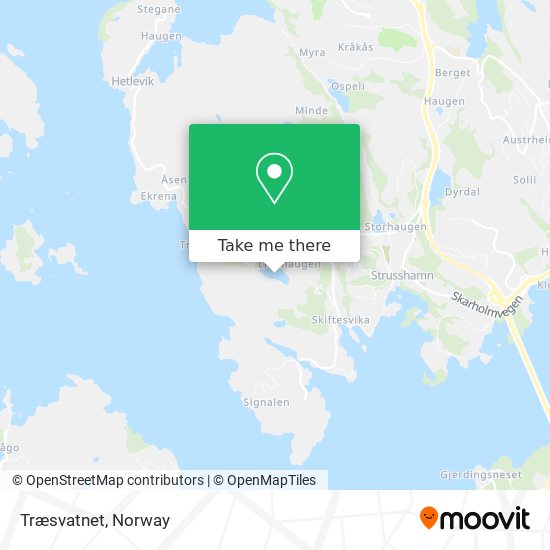 Træsvatnet map