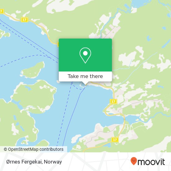 Ørnes Fergekai map
