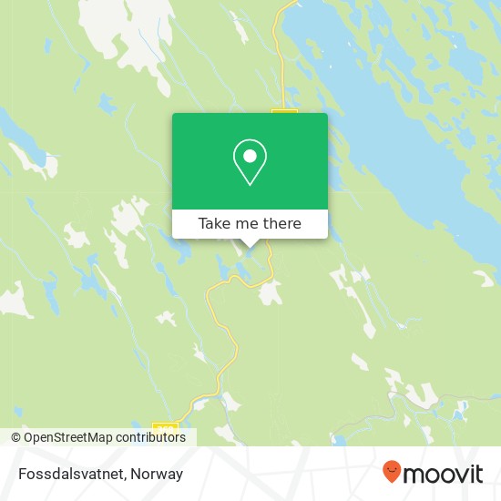 Fossdalsvatnet map