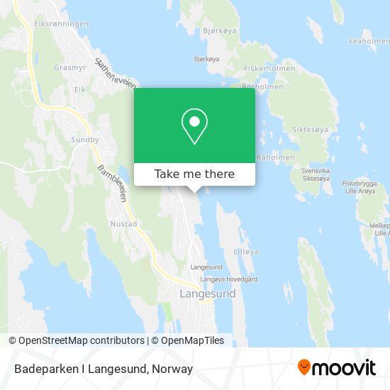 Badeparken I Langesund map