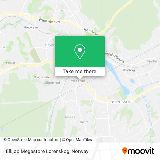 Elkjøp Megastore Lørenskog map
