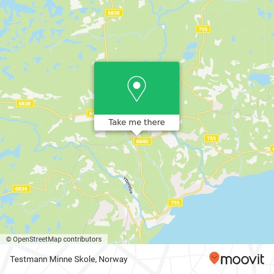 Testmann Minne Skole map