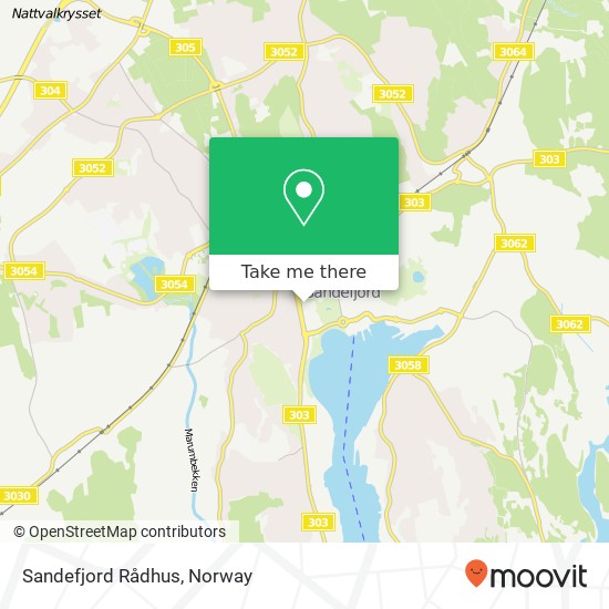 Sandefjord Rådhus map