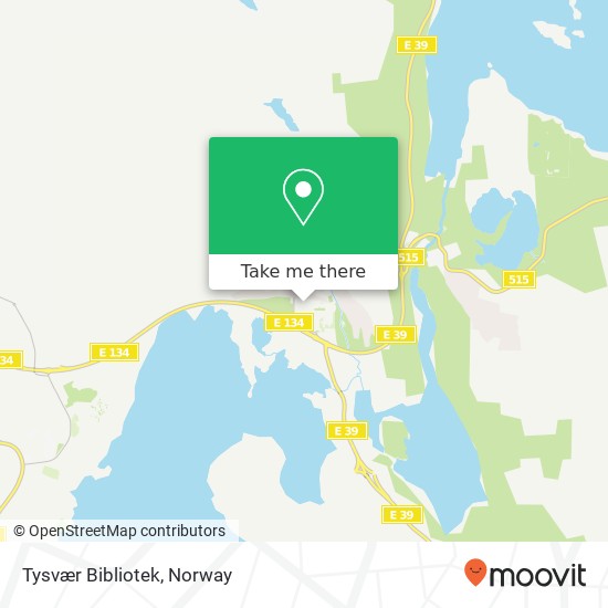 Tysvær Bibliotek map