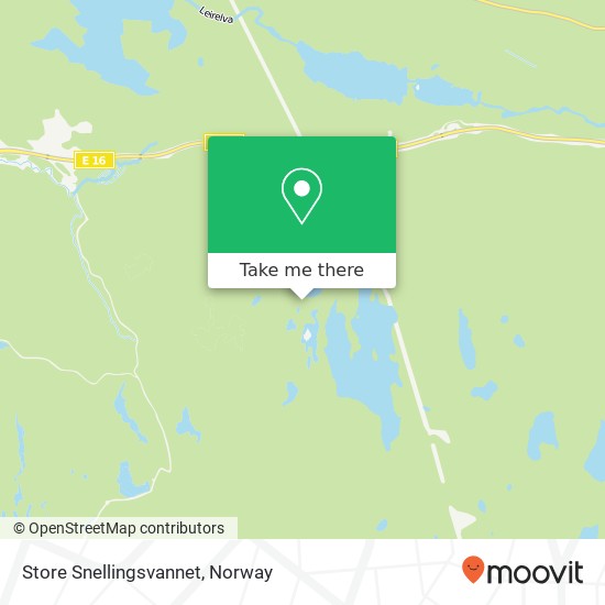 Store Snellingsvannet map