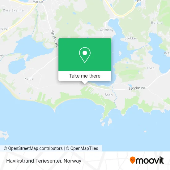 Havikstrand Feriesenter map