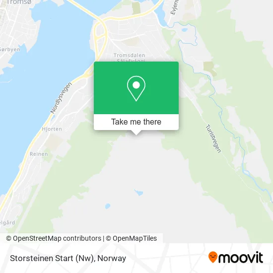Storsteinen Start (Nw) map