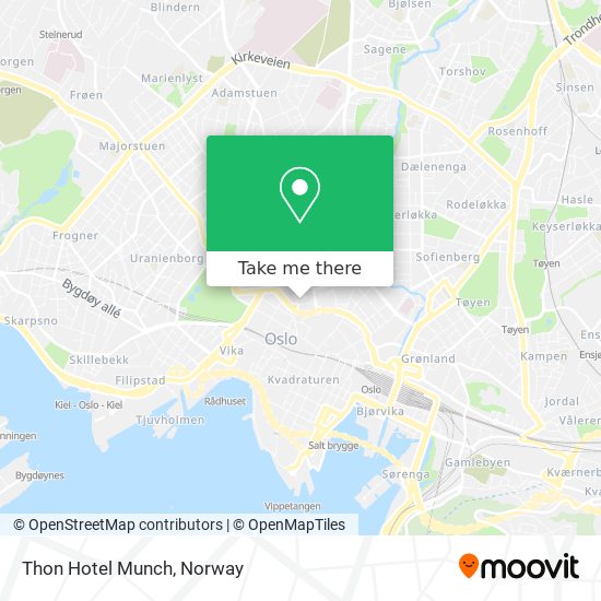 Thon Hotel Munch map