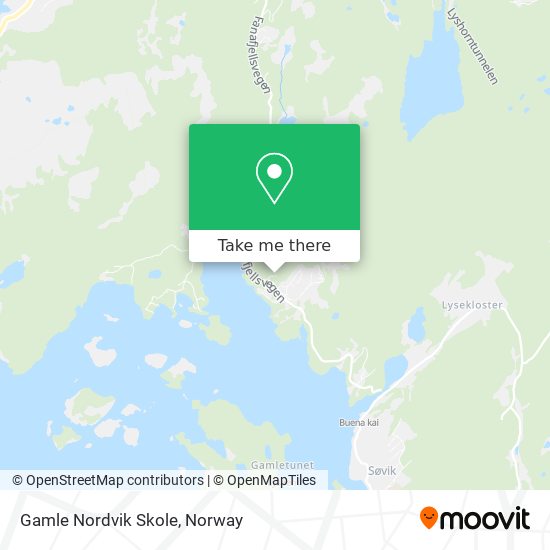 Gamle Nordvik Skole map