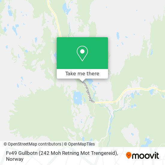 Fv49 Gullbotn (242 Moh Retning Mot Trengereid) map