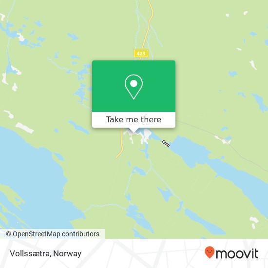 Vollssætra map