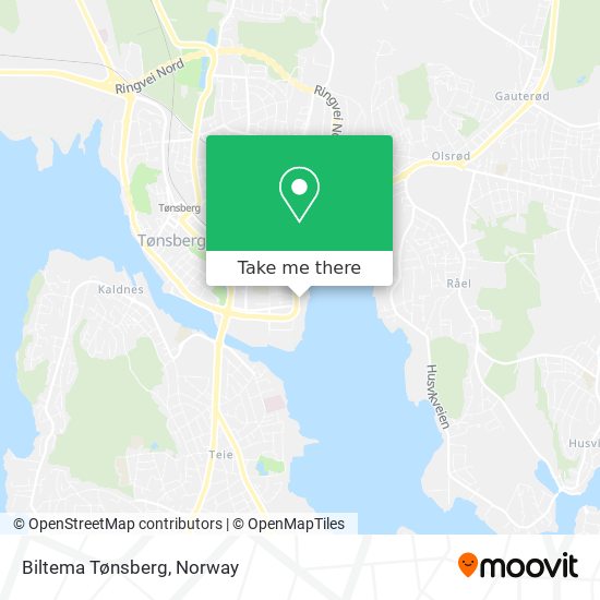 Biltema Tønsberg map