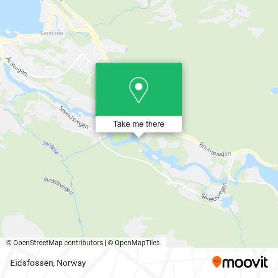 Eidsfossen map