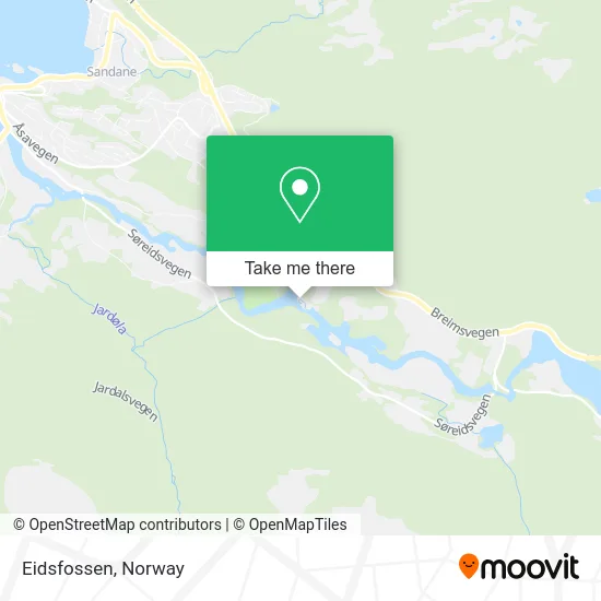 Eidsfossen map