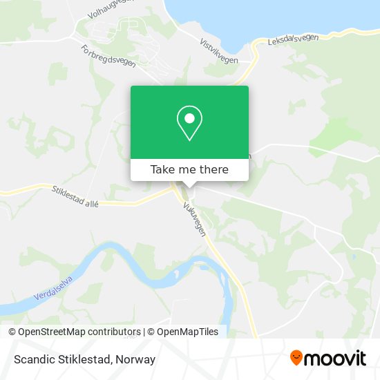 Scandic Stiklestad map