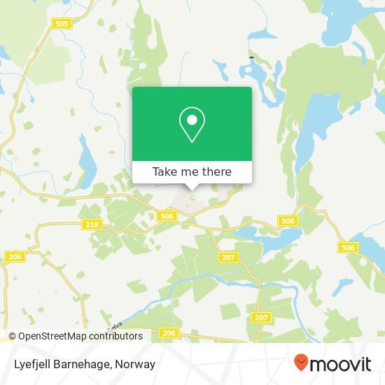 Lyefjell Barnehage map