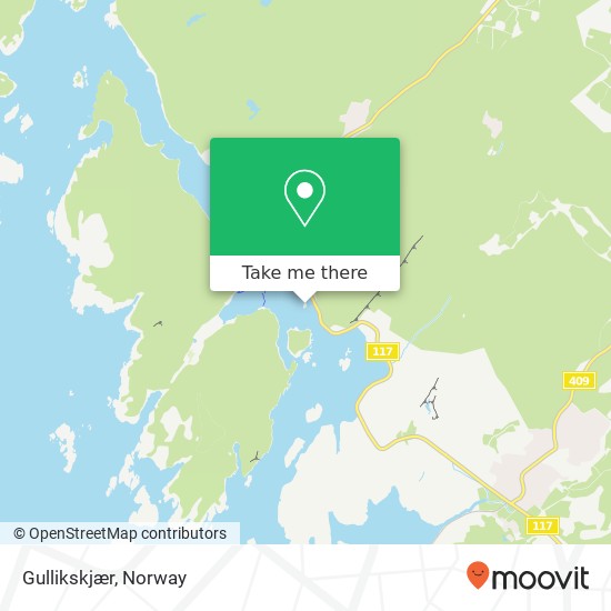 Gullikskjær map