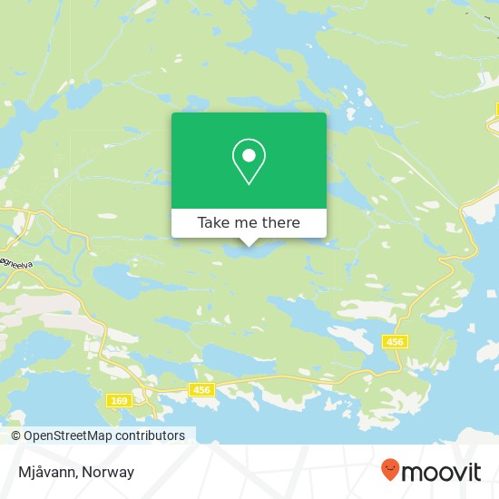 Mjåvann map