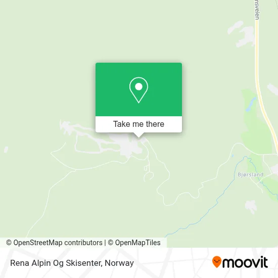 Rena Alpin Og Skisenter map