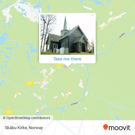 Skåbu Kirke map
