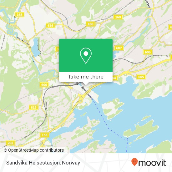 Sandvika Helsestasjon map