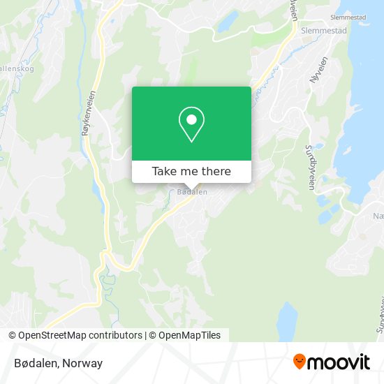 Bødalen map