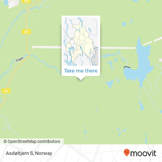 Asdøltjern S map