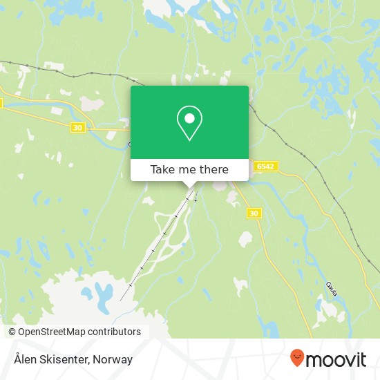 Ålen Skisenter map