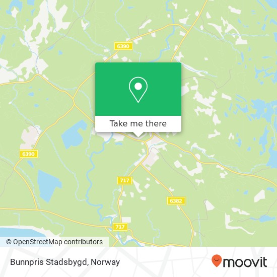 Bunnpris Stadsbygd map
