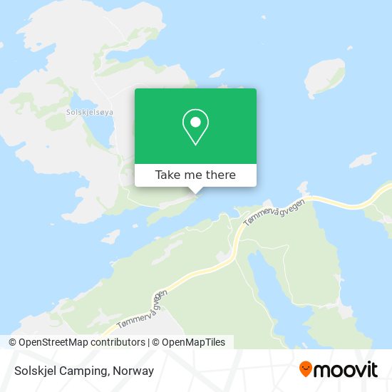 Solskjel Camping map