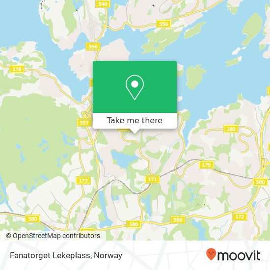 Fanatorget Lekeplass map