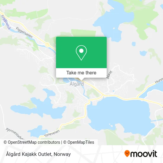 Ålgård Kajakk Outlet map
