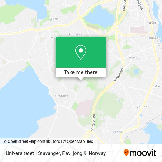 Universitetet I Stavanger, Paviljong 9 map