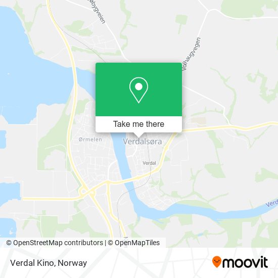 Verdal Kino map