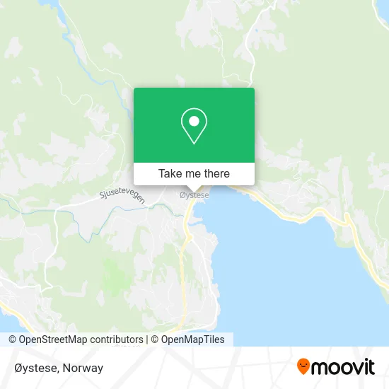 Øystese map