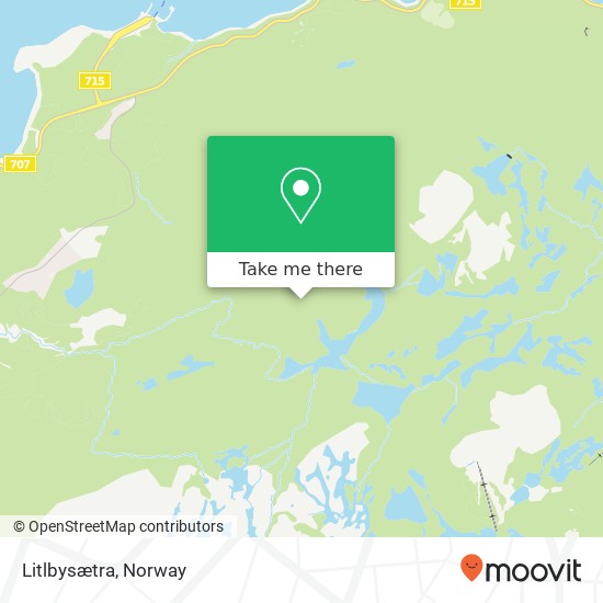 Litlbysætra map