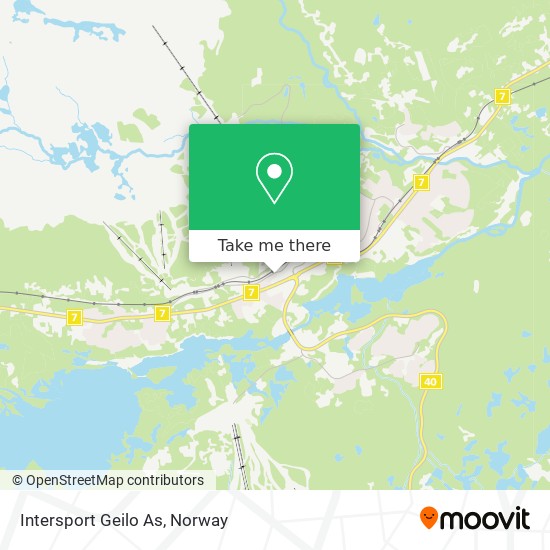 Intersport Geilo As map