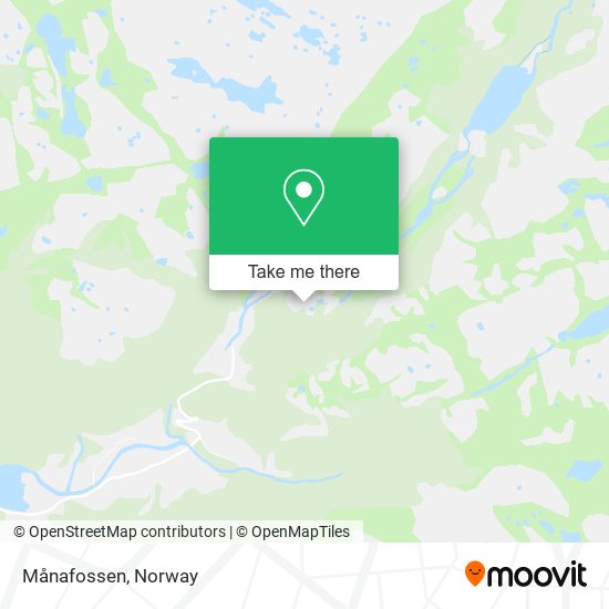 Månafossen map