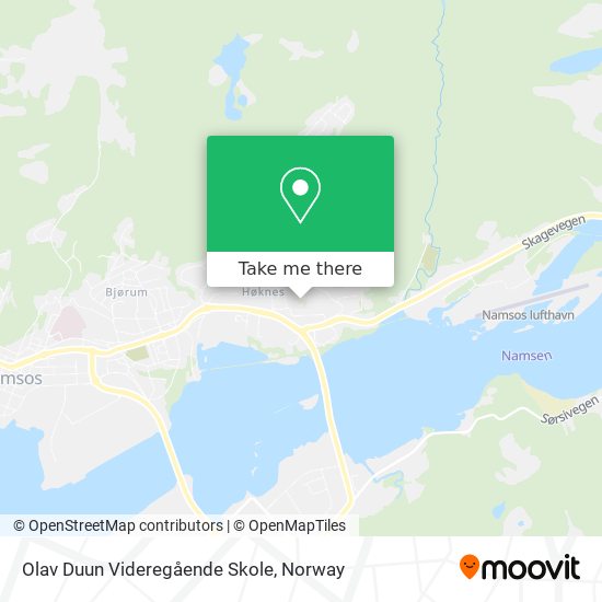 Olav Duun Videregående Skole map